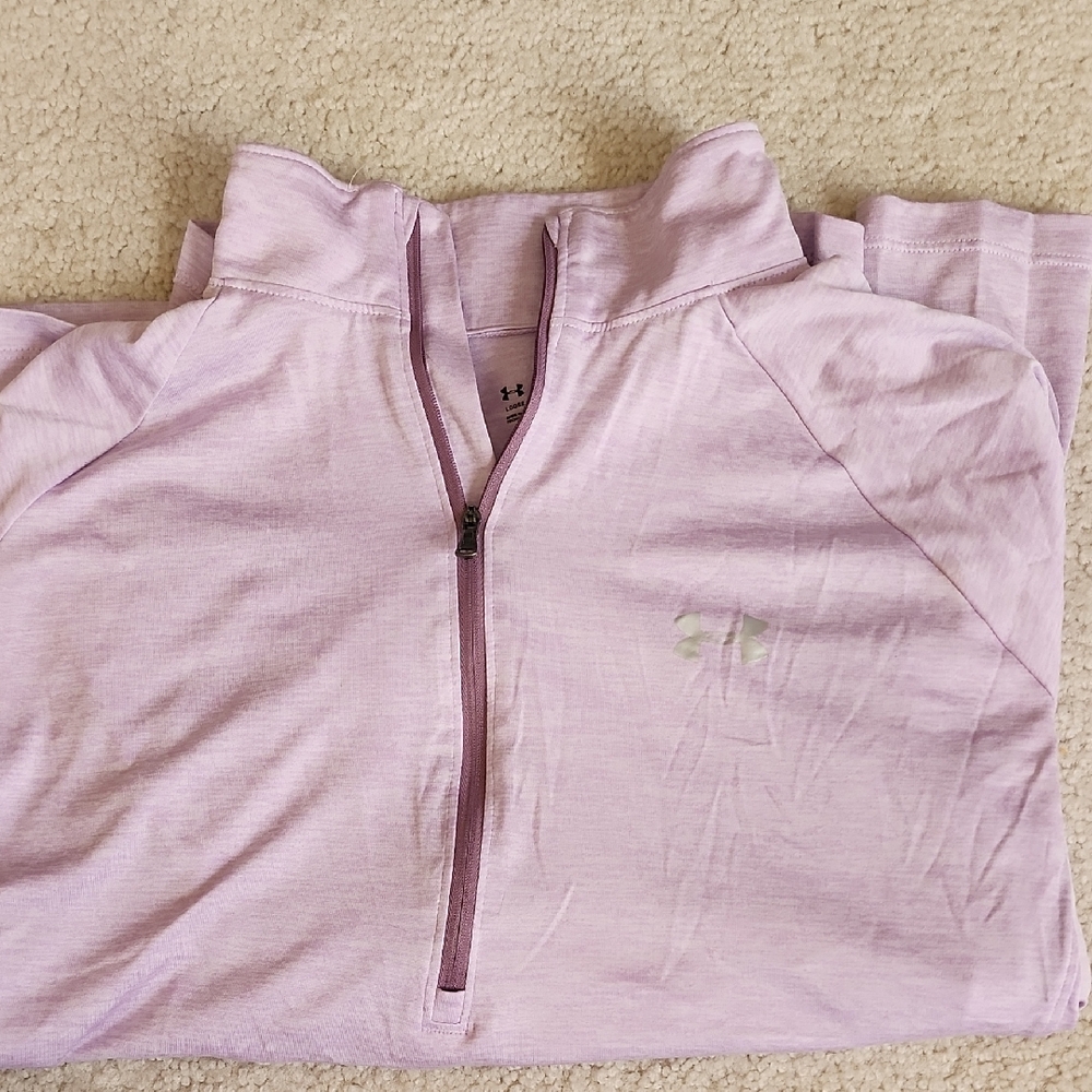 Under Armour Lavender Quarter-Zip Pullover